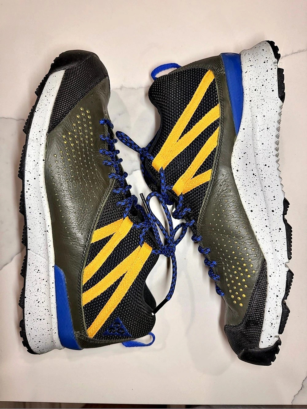 Nike ACG Okwahn II Sequoia Black Blue 525367-300 Mens Size 10.5 Trail Hiking